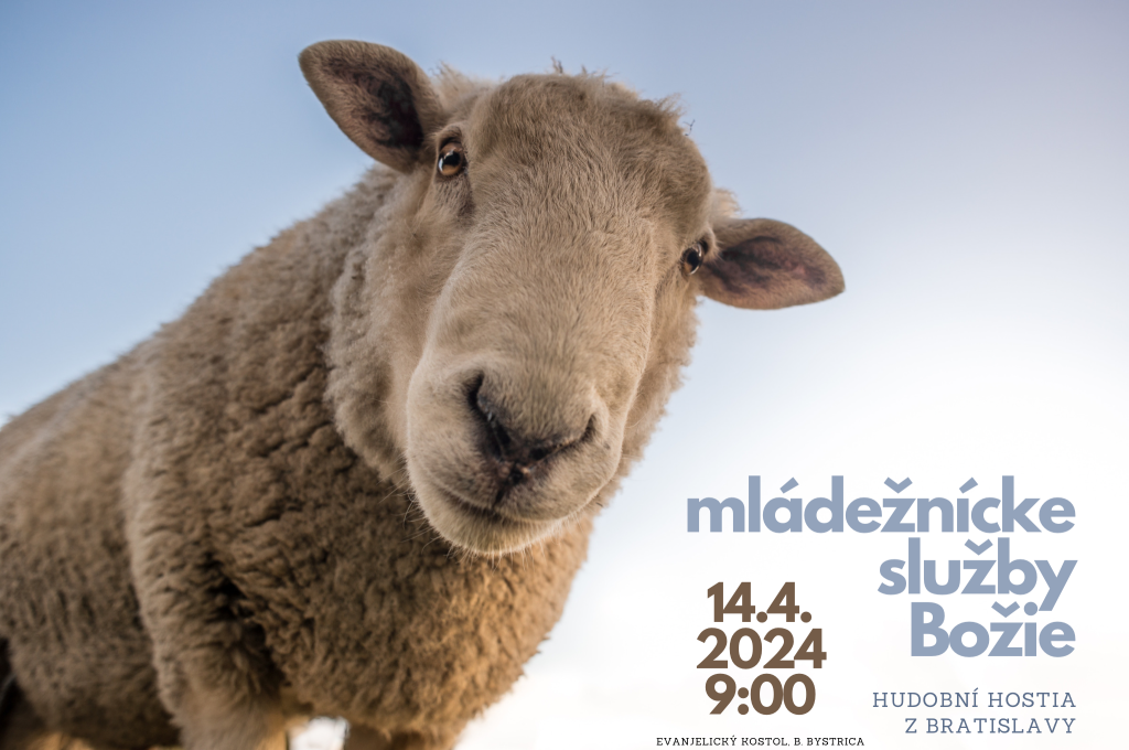 Pozvánka na mládežnícke služby Božie s kapelou L+Band 14.4.2024