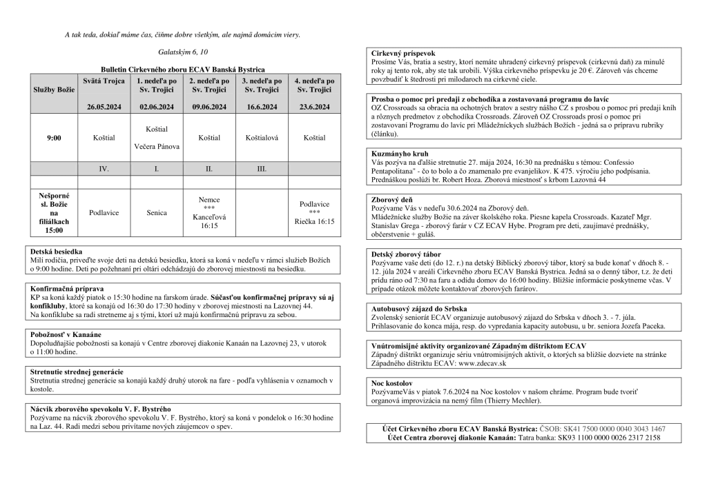 Bulletin jún 2024