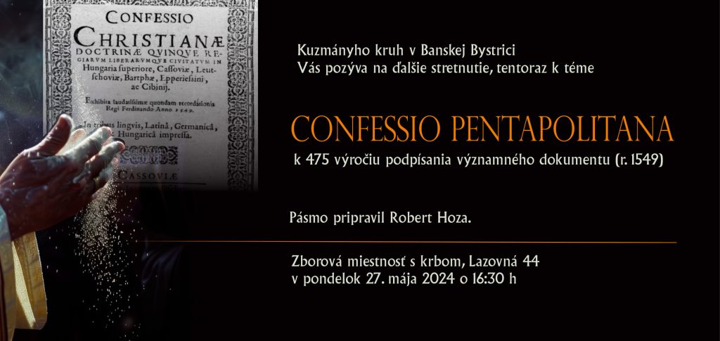 Pozvánka na Kuzmányho kruh 27. mája 2024