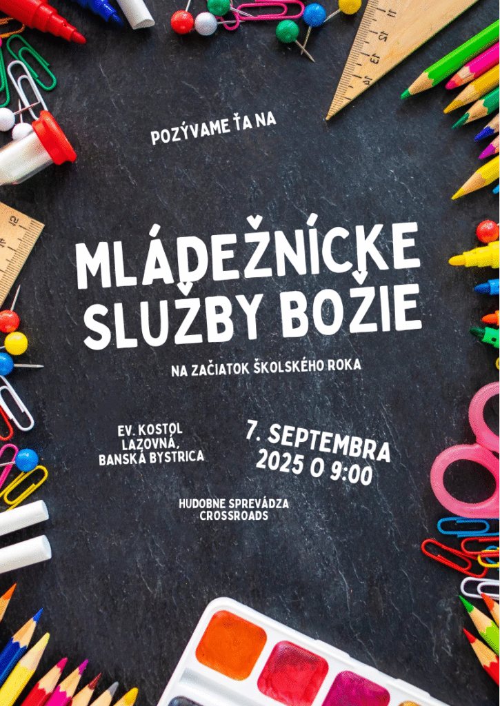 Pozvánka na mládežnícke služby Božie 7.9.2025