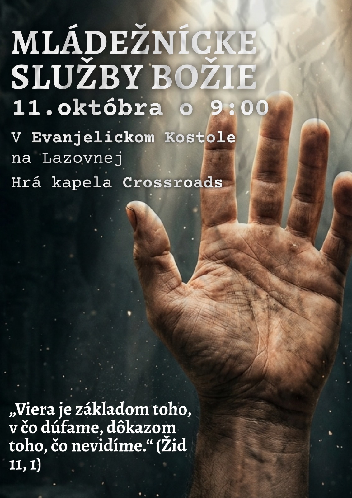 Pozvánka na mládežnícke služby Božie 11. októbra 2026