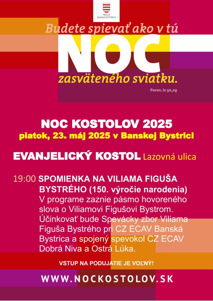 Noc kostolov, 23. 5. 2025