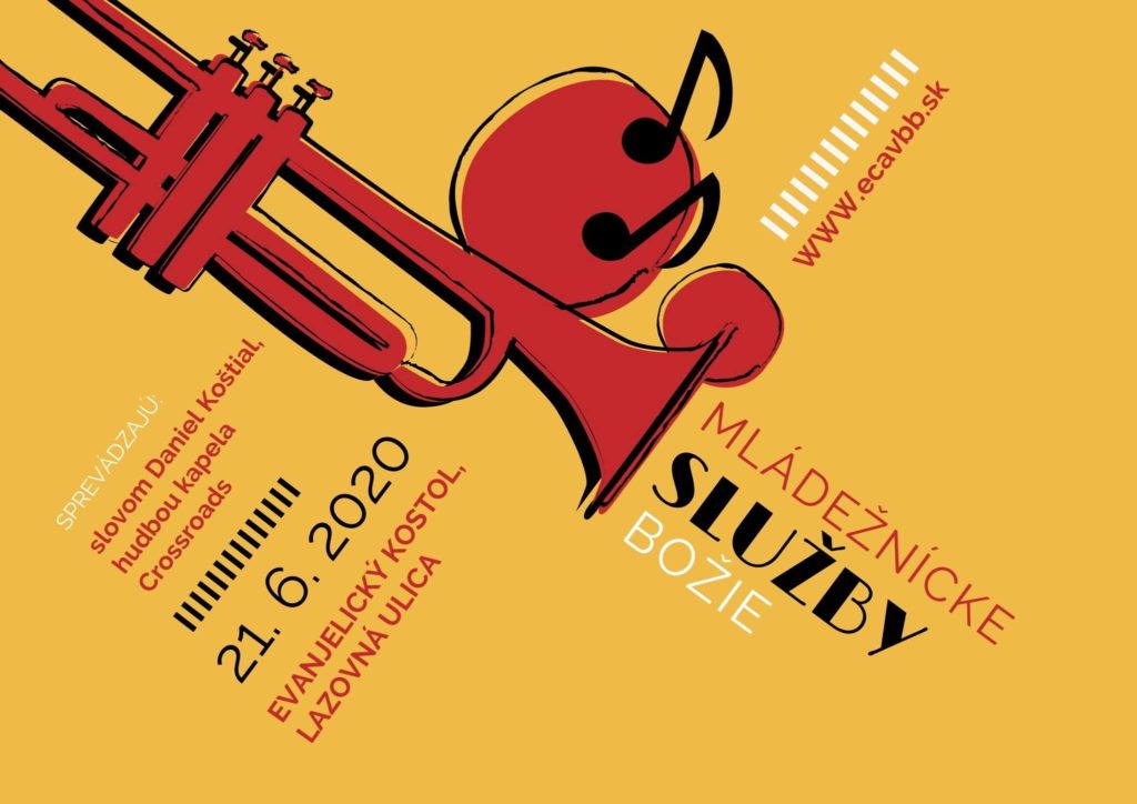 Pozvánka na mládežnícke služby Božie, 21.6.2020