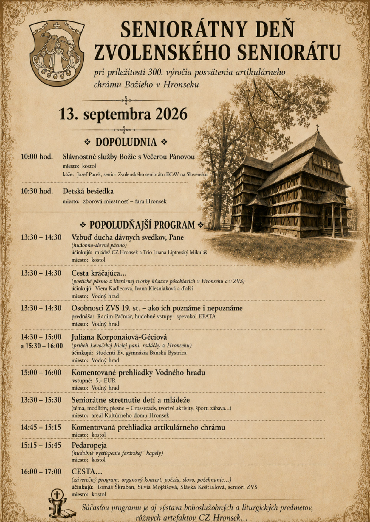 Pozvánka: Seniorátny deň Zvolenského seniorátu
