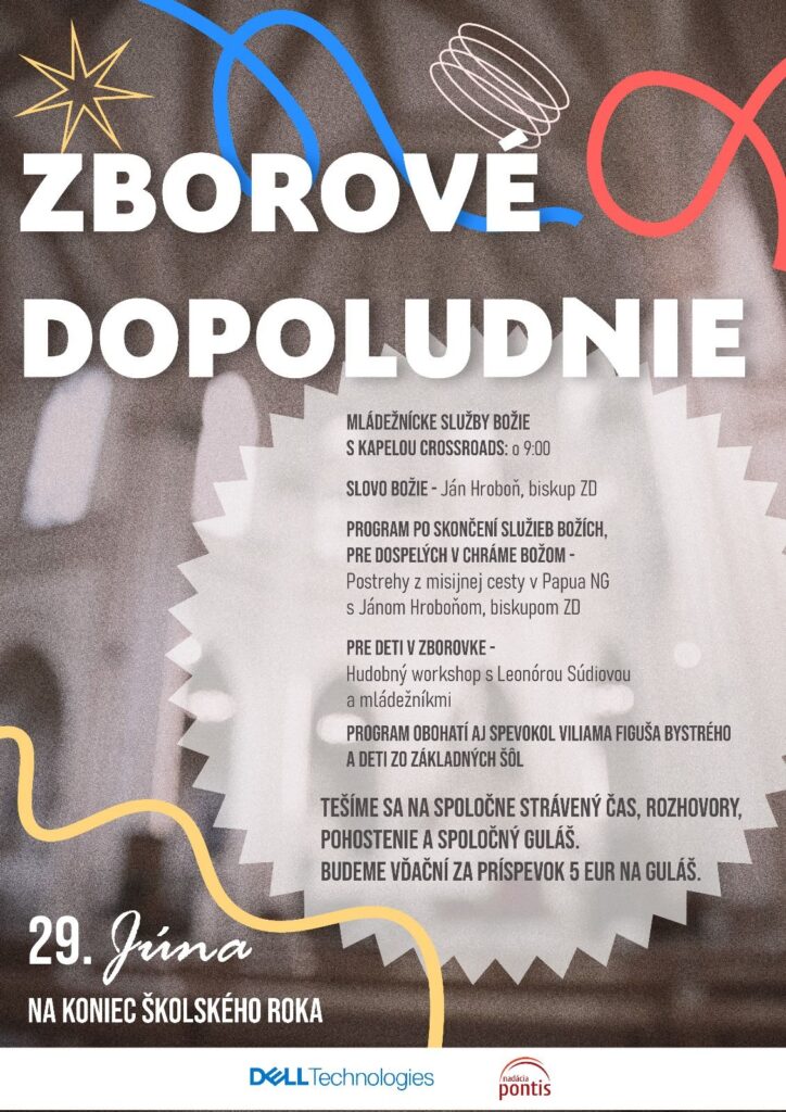 Pozvánka na zborové dopoludnie, 29.6.2025