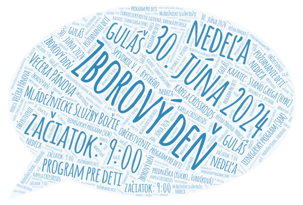 Pozvánka na Zborový deň 30.6.2024